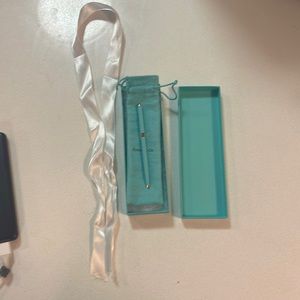 Tiffany & Co authentic blue and gold pen.
